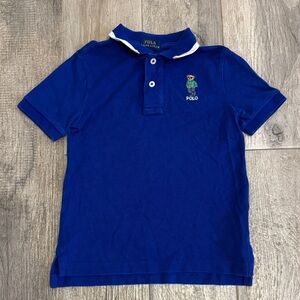Polo by Ralph Lauren Boys Polo Bear Cotton Mesh Polo Shirt